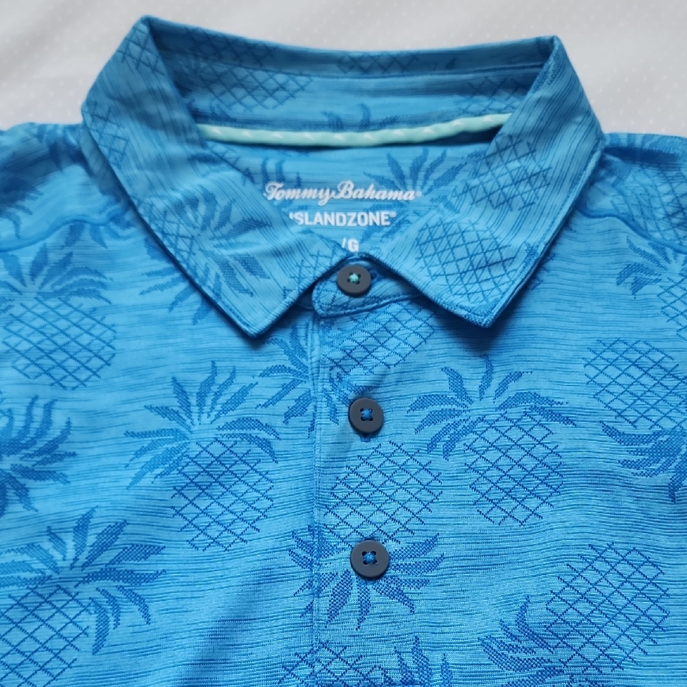Tommy Bahama Ocean Blue Pineapple Polo